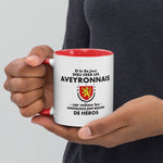 Mug à Intérieur Coloré - Cadeau humour - Aveyronnais