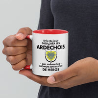 Thumbnail for Mug Ardèche bleu foncé dos - Les Ardéchois, héros du café