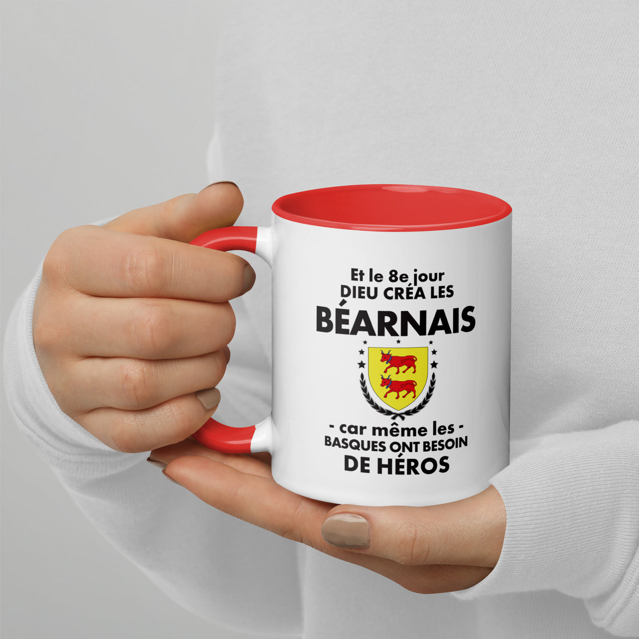 Mug Béarnais noir face - Et le 8e jour Dieu créa les Béarnais