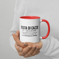 Thumbnail for Mug Italie noir dos - design humoristique pour café