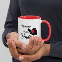 Thumbnail for Mug Vendée rouge dos - Mon coeur est en Vendée