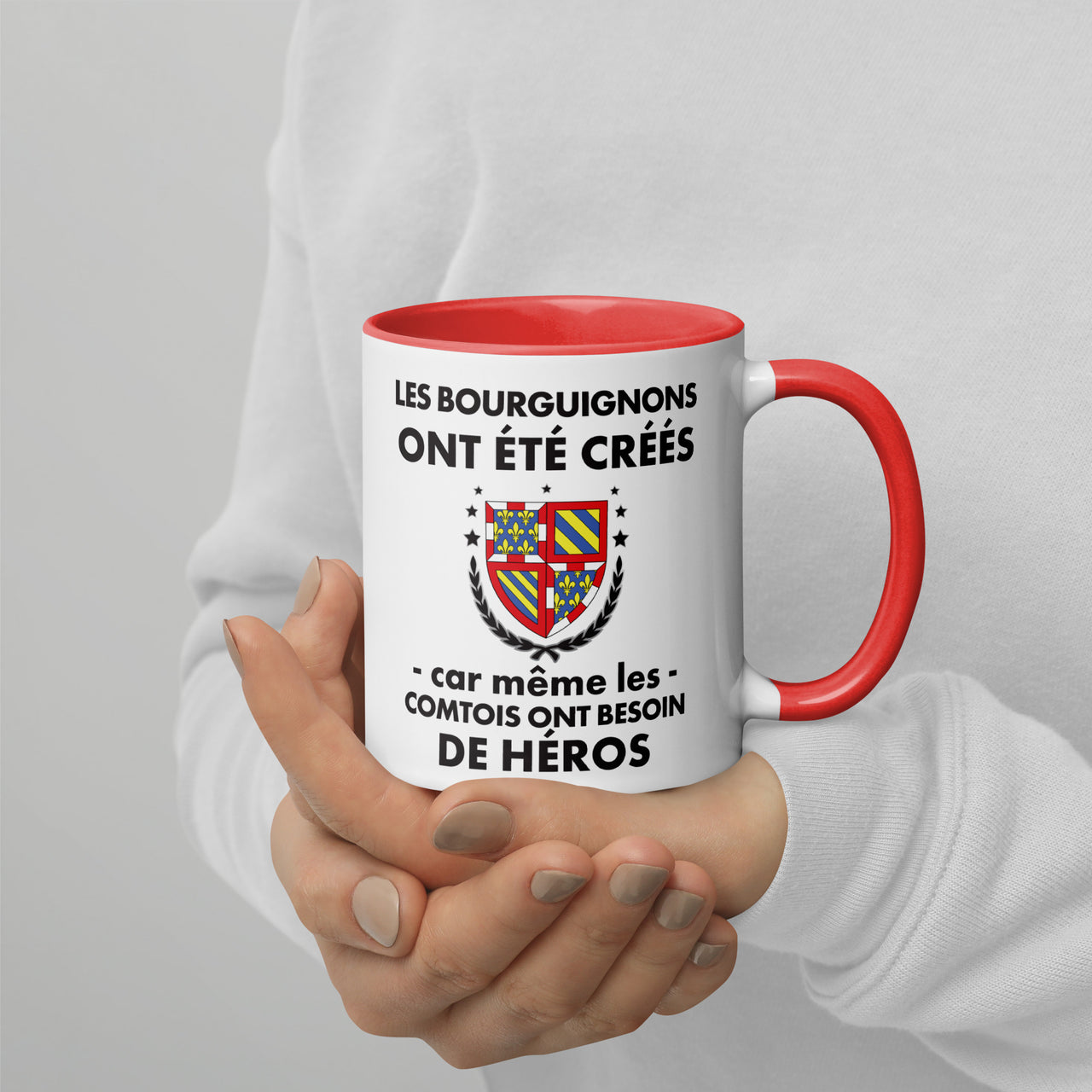 Mug Bourgogne rouge dos - Les Bourguignons ont été créés