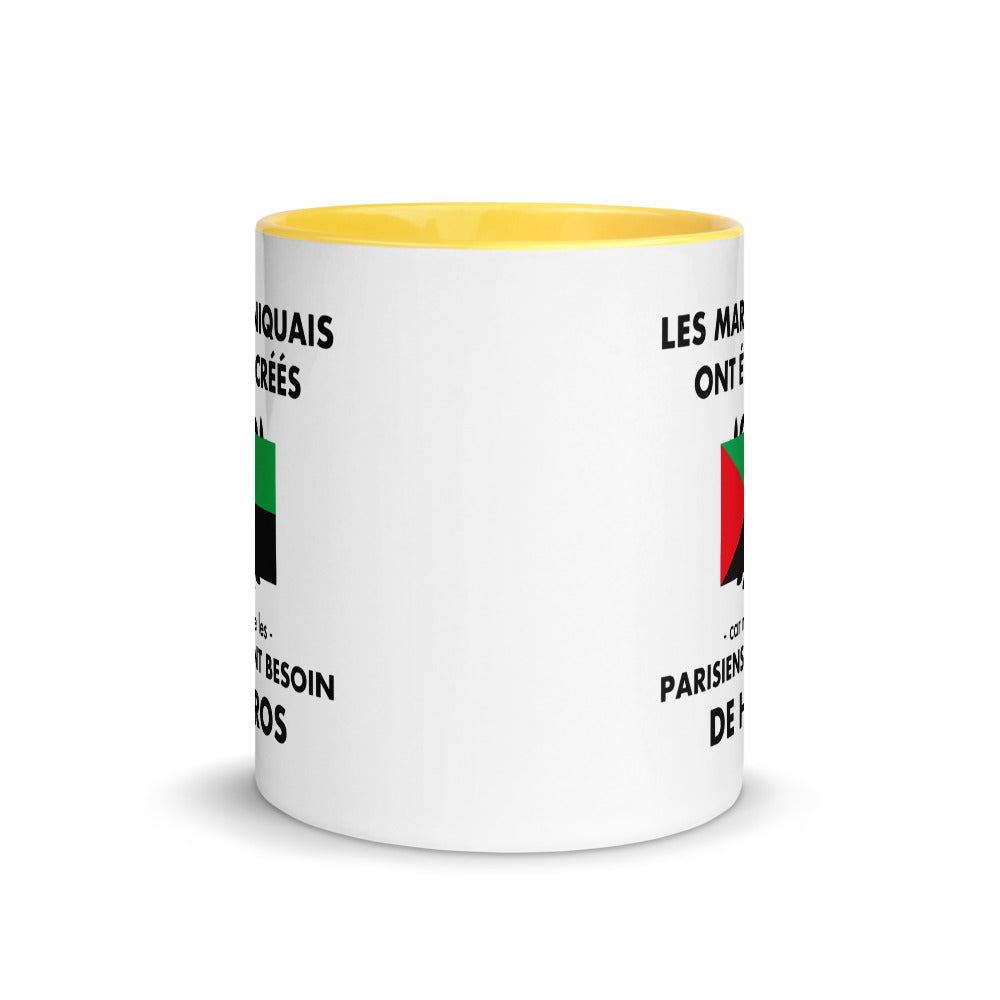 Tasse mug jaune Les Martiniquais ont été créés