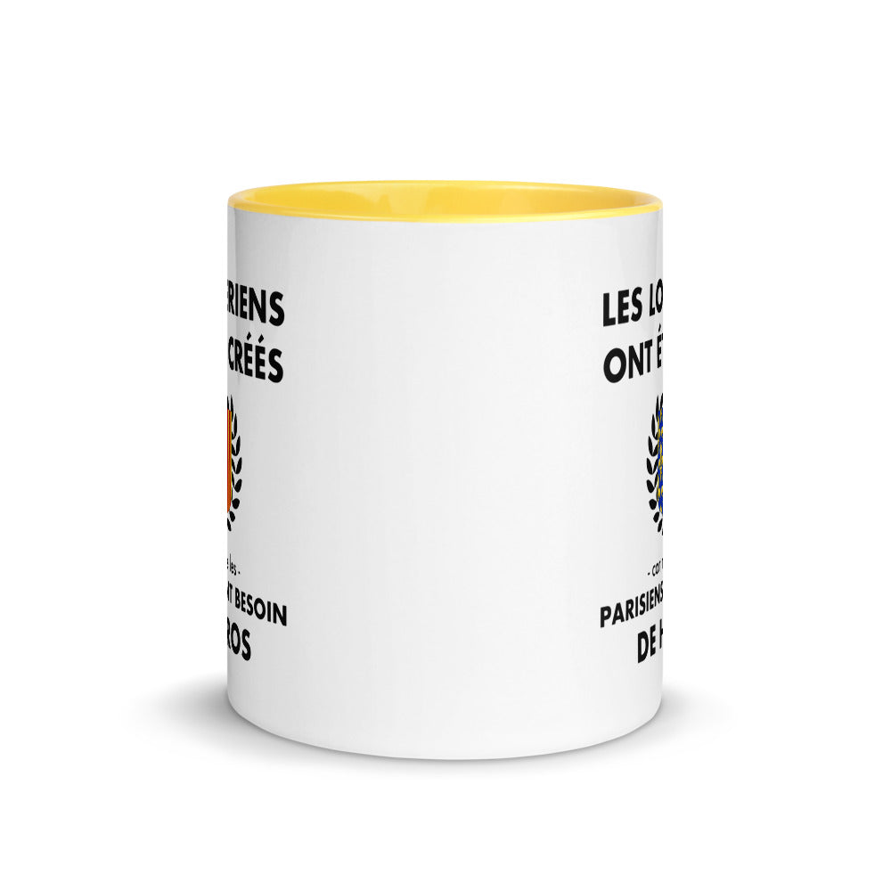 Tasse mug jaune Les Lozériens ont été créés