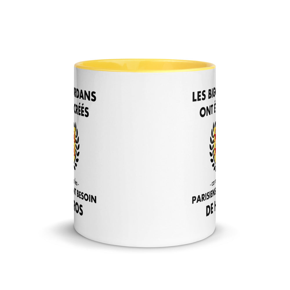 Tasse mug jaune Les Bigourdans ont été créés