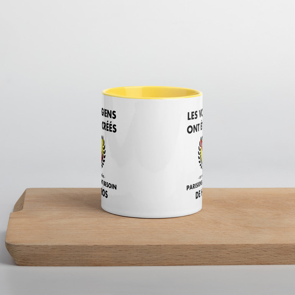 Tasse mug jaune Les Vosgiens ont été créés