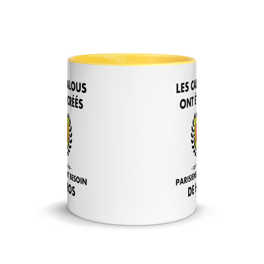 Tasse mug jaune Les Cantalous ont été créés