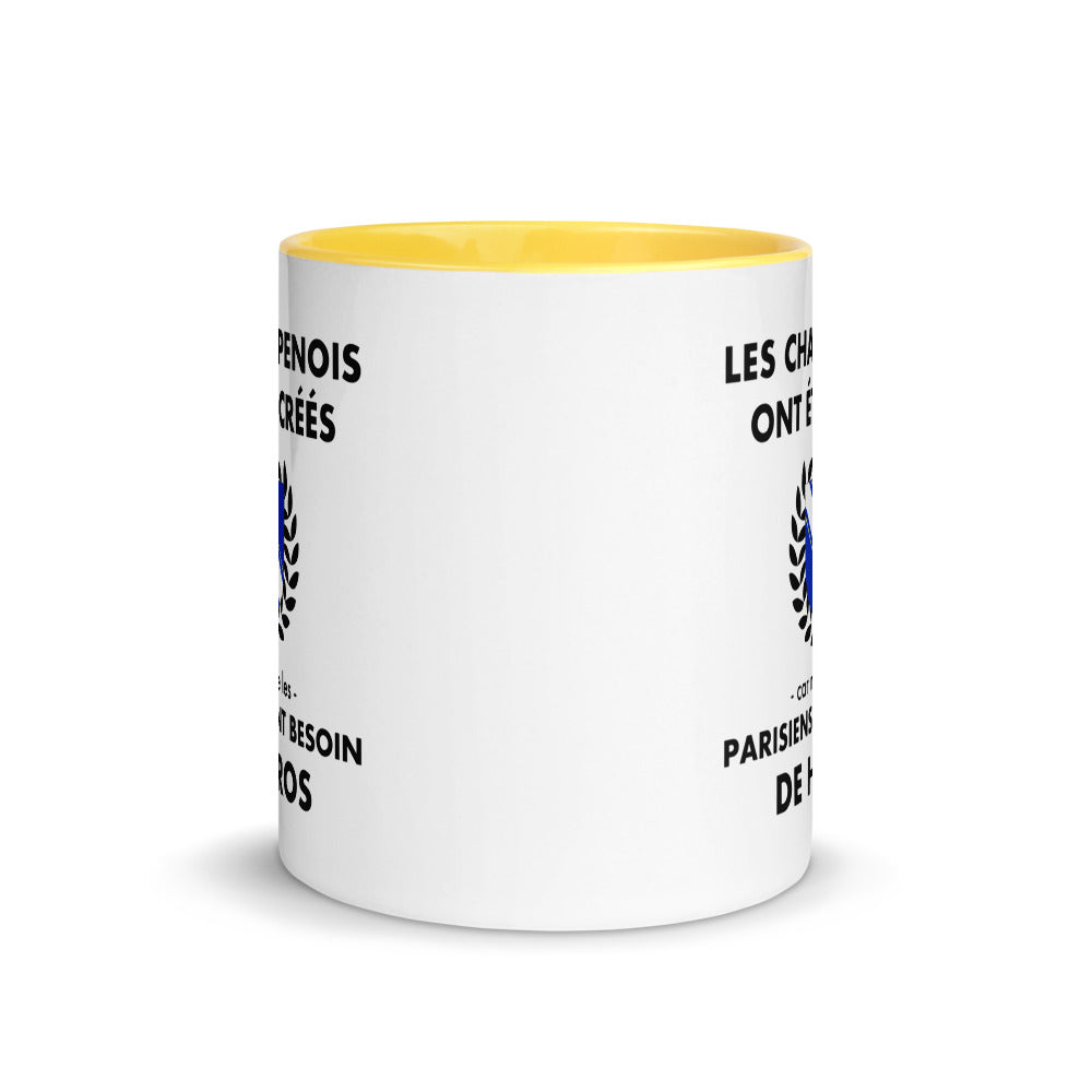 Tasse mug jaune Les Champenois ont été créés