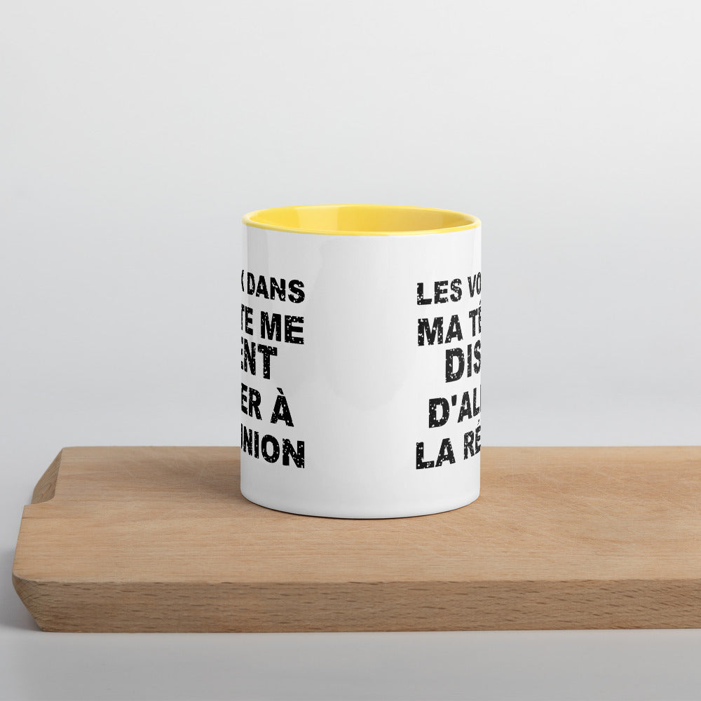 Les voix dans ma tête me disent d'aller à la Réunion - Mug 11 oz