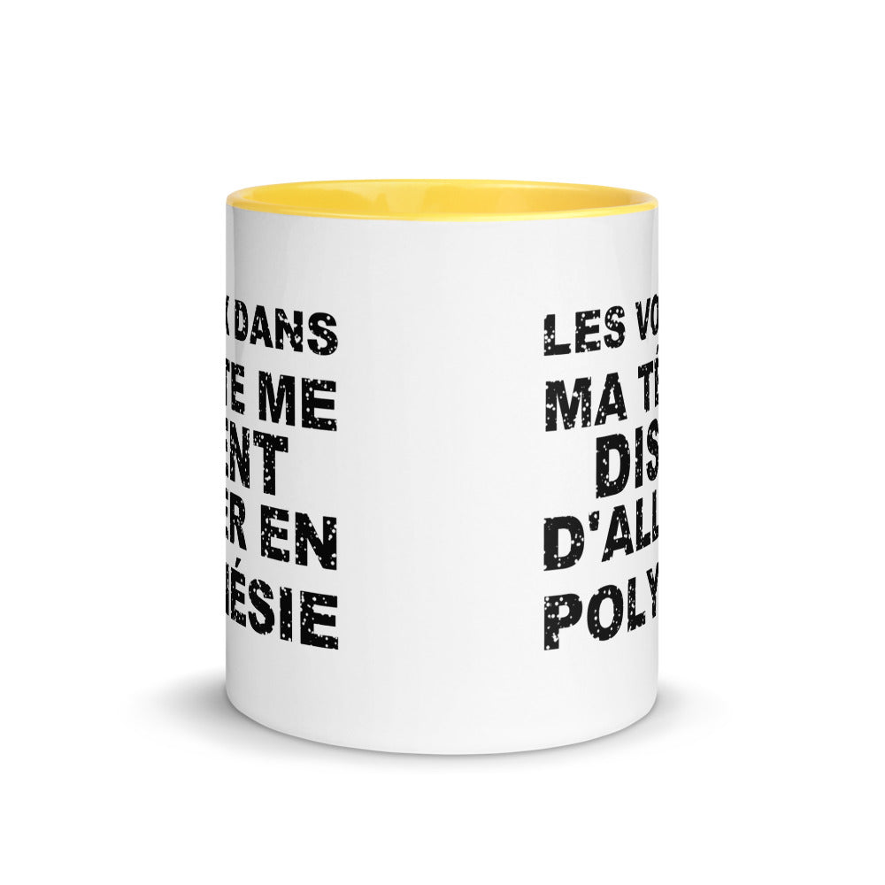 Les voix dans ma tête me disent d'aller en Polynésie - Mug 11 oz