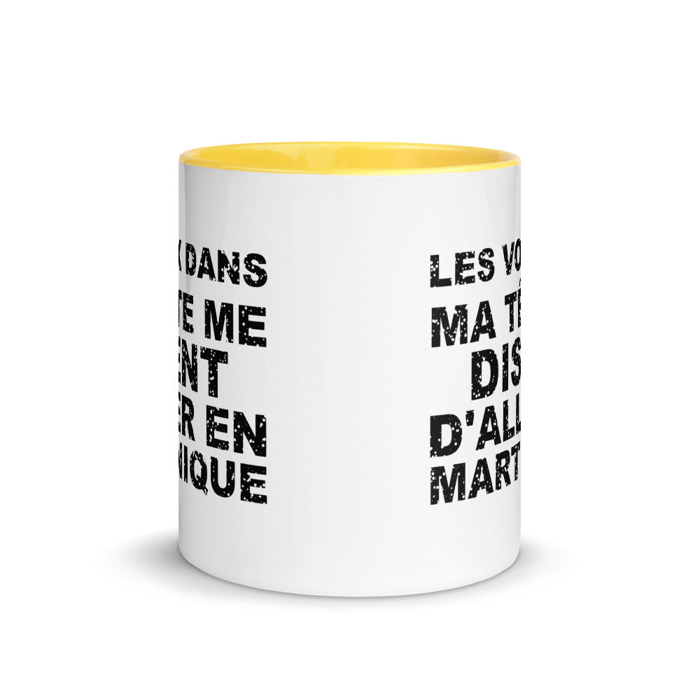 Les voix dans ma tête me disent d'aller en Martinique - Mug 11 oz