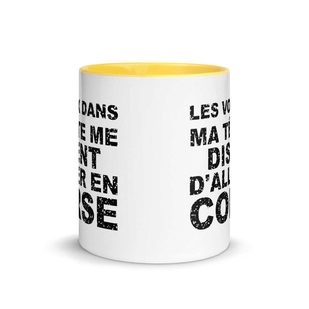 Les voix dans ma tête me disent d'aller en Corse - Mug 11 oz