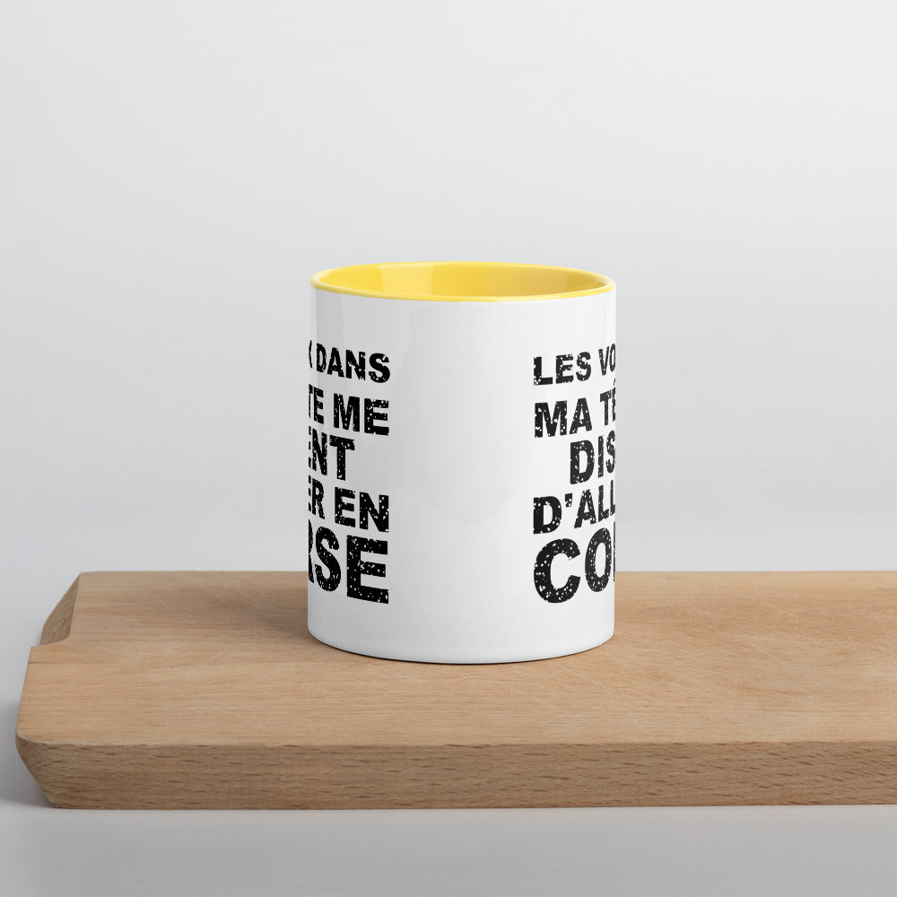 Les voix dans ma tête me disent d'aller en Corse - Mug 11 oz