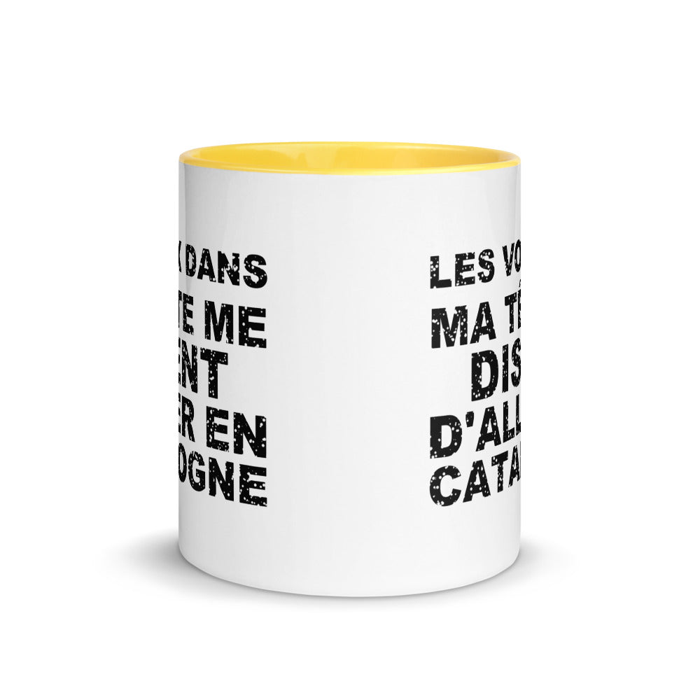 Les voix dans ma tête me disent d'aller en Catalogne - Mug 11 oz
