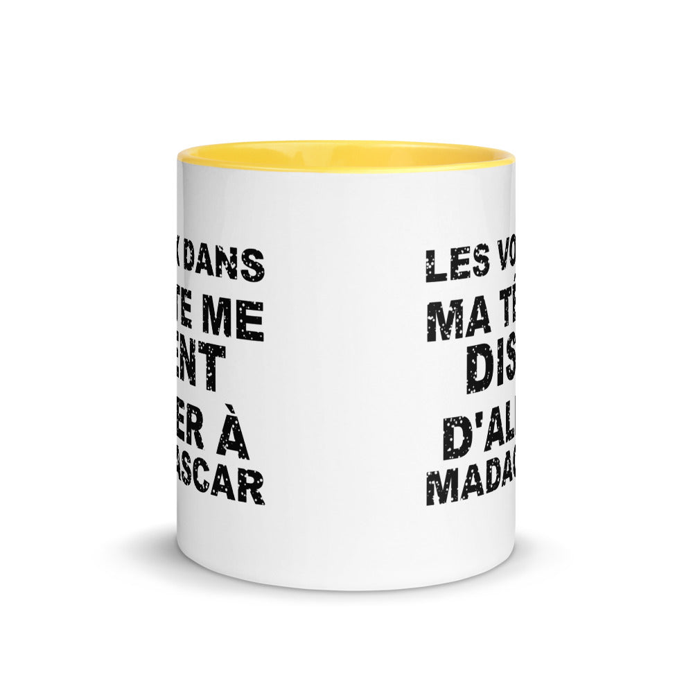Les voix dans ma tête me disent d'aller à Madagascar - Mug 11 oz