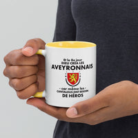 Thumbnail for Bunte Tasse mit farbenfrohem Innenraum – Humorvolles Geschenk – Aveyron