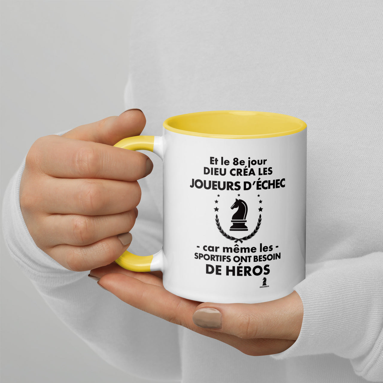 Mug à Intérieur Coloré - 8e jour échec - Zwischenzug