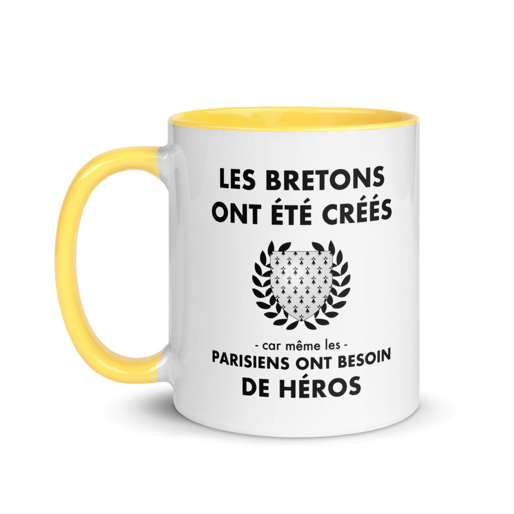 Tasse mug jaune Les Bretons ont été créés