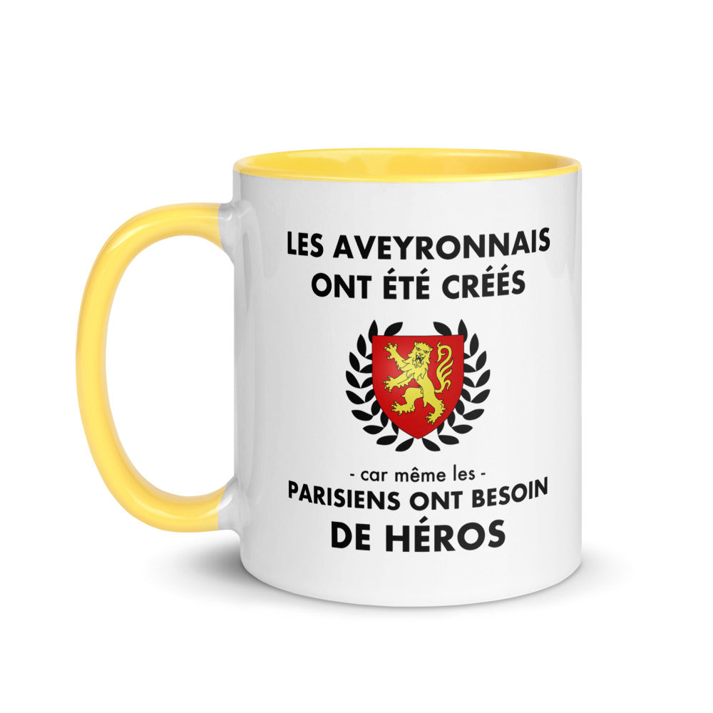 Tasse mug jaune Les Aveyronnais ont été créés