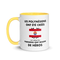 Thumbnail for Tasse mug jaune Les Polynésiens ont été créés