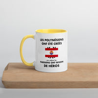 Thumbnail for Tasse mug jaune Les Polynésiens ont été créés