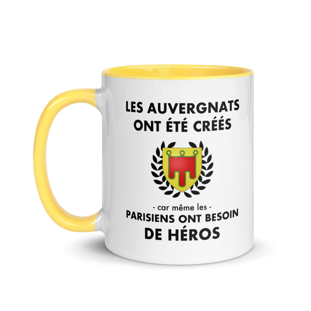 Tasse mug jaune Les Auvergnats ont été créés