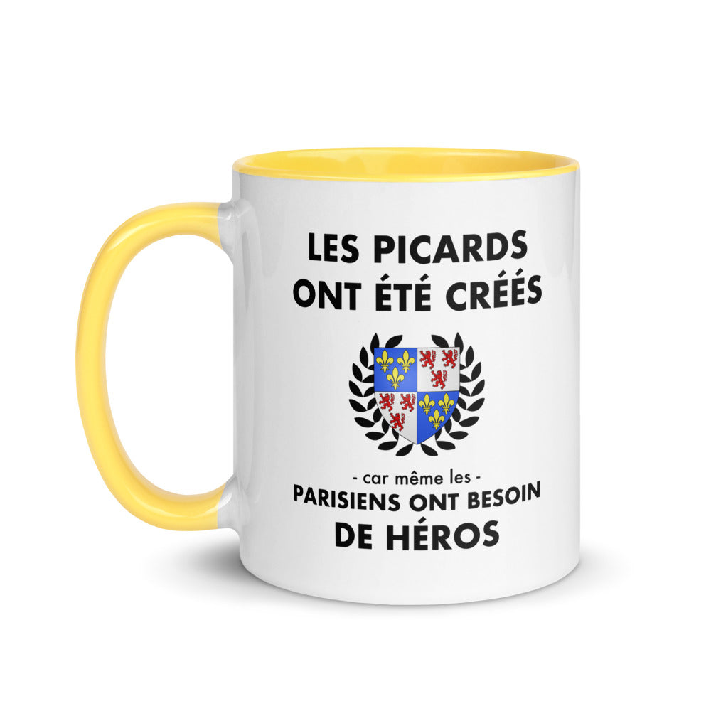Tasse mug jaune Les Picards ont été créés