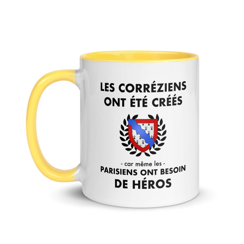 Tasse mug jaune Les Corréziens ont été créés