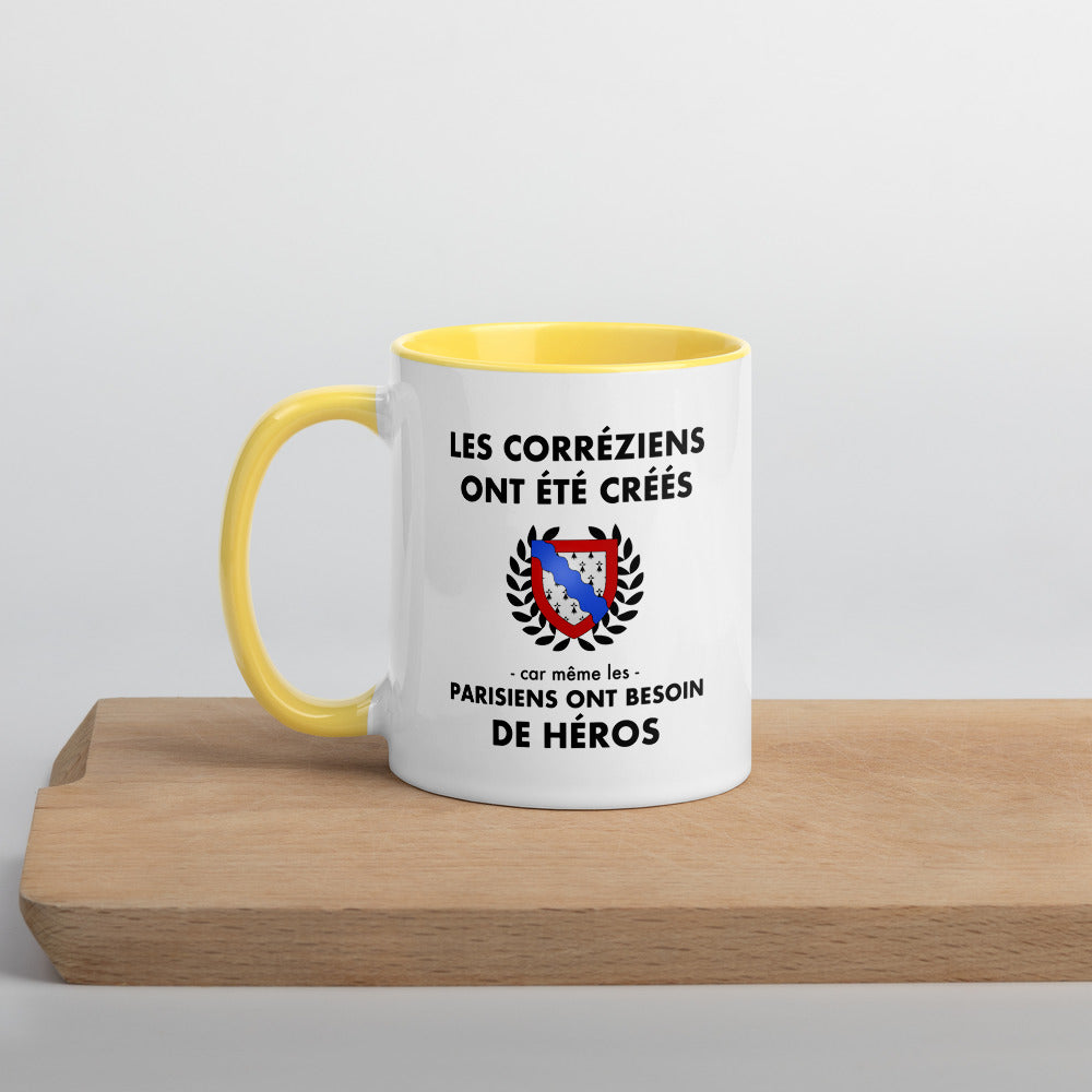 Tasse mug jaune Les Corréziens ont été créés