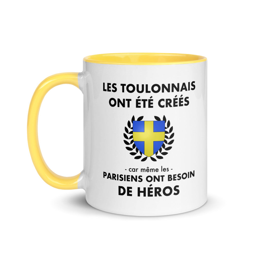 Tasse mug jaune Les Toulonnais ont été créés