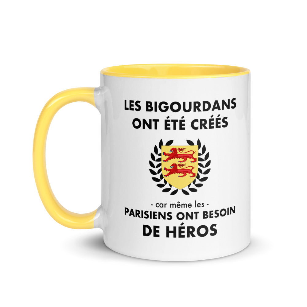 Tasse mug jaune Les Bigourdans ont été créés