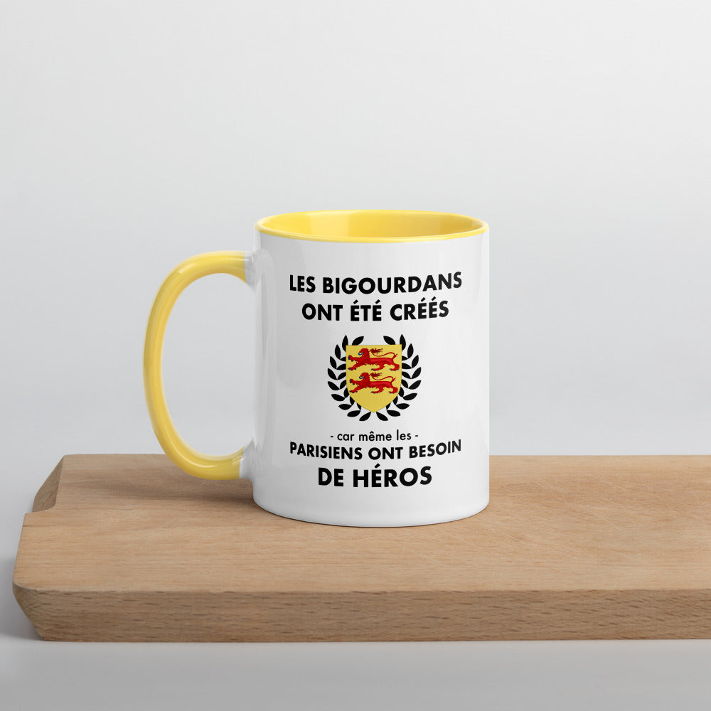 Tasse mug jaune Les Bigourdans ont été créés