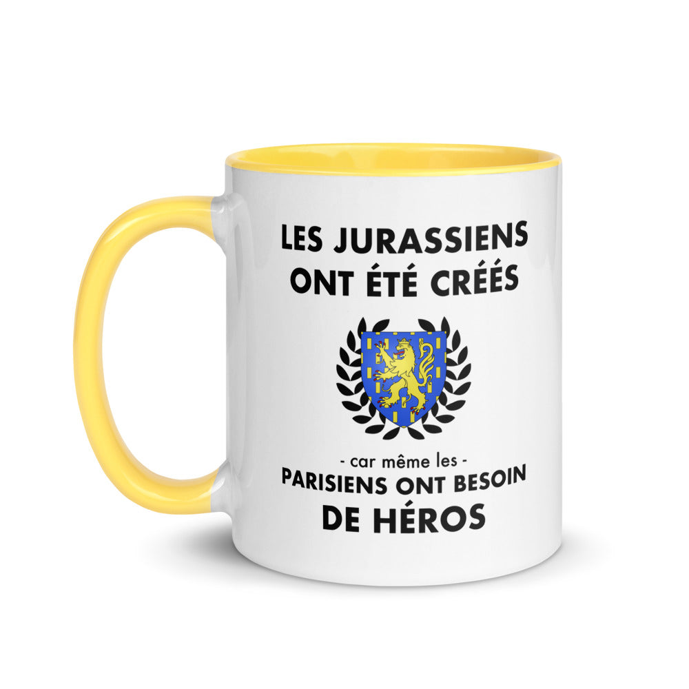 Tasse mug jaune Les Jurassiens ont été créés