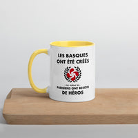 Thumbnail for Tasse mug jaune Les Basques ont été créés