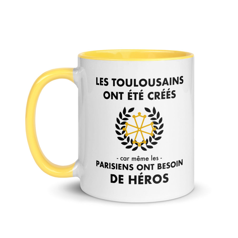 Tasse mug jaune Les Toulousains ont été créés