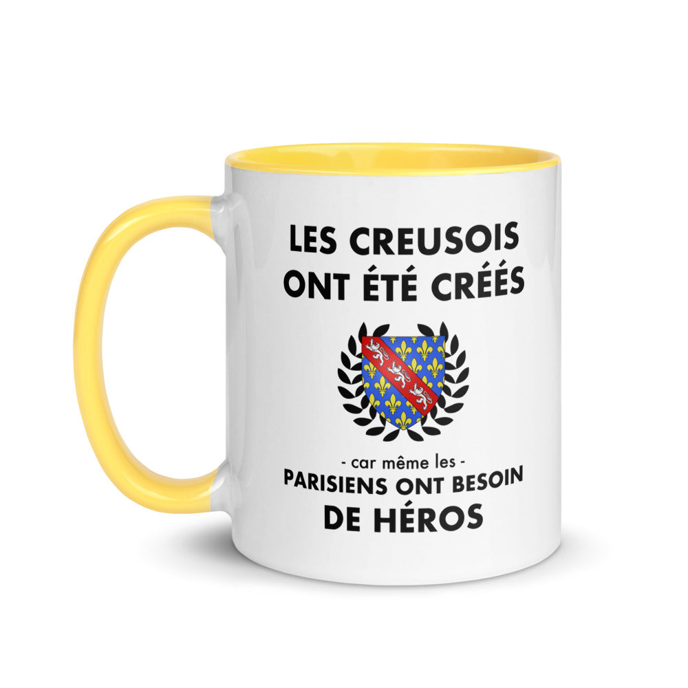Tasse mug jaune Les Creusois ont été créés