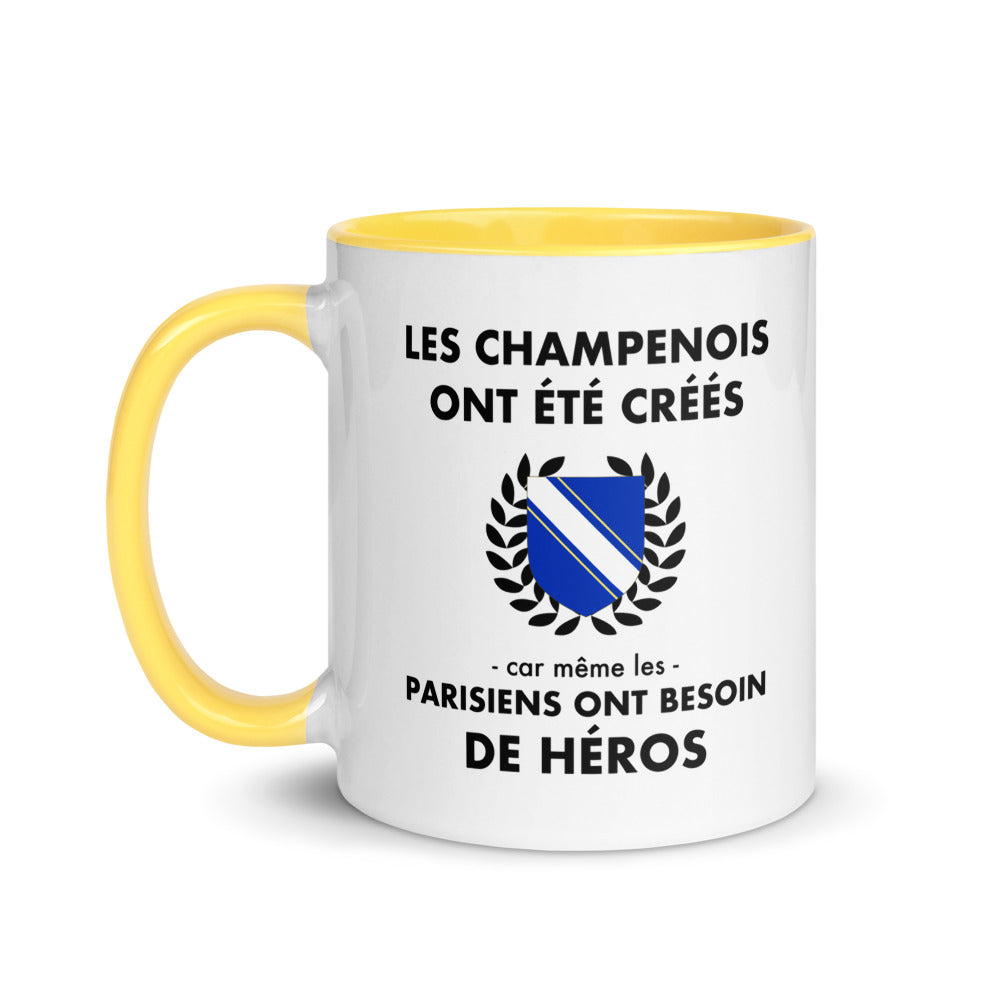 Tasse mug jaune Les Champenois ont été créés