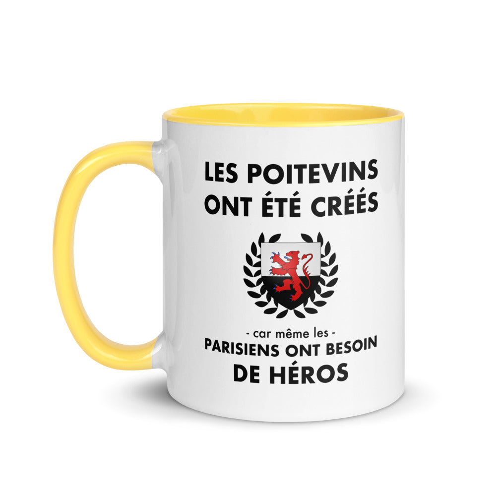 Tasse mug jaune Les Poitevins ont été créés
