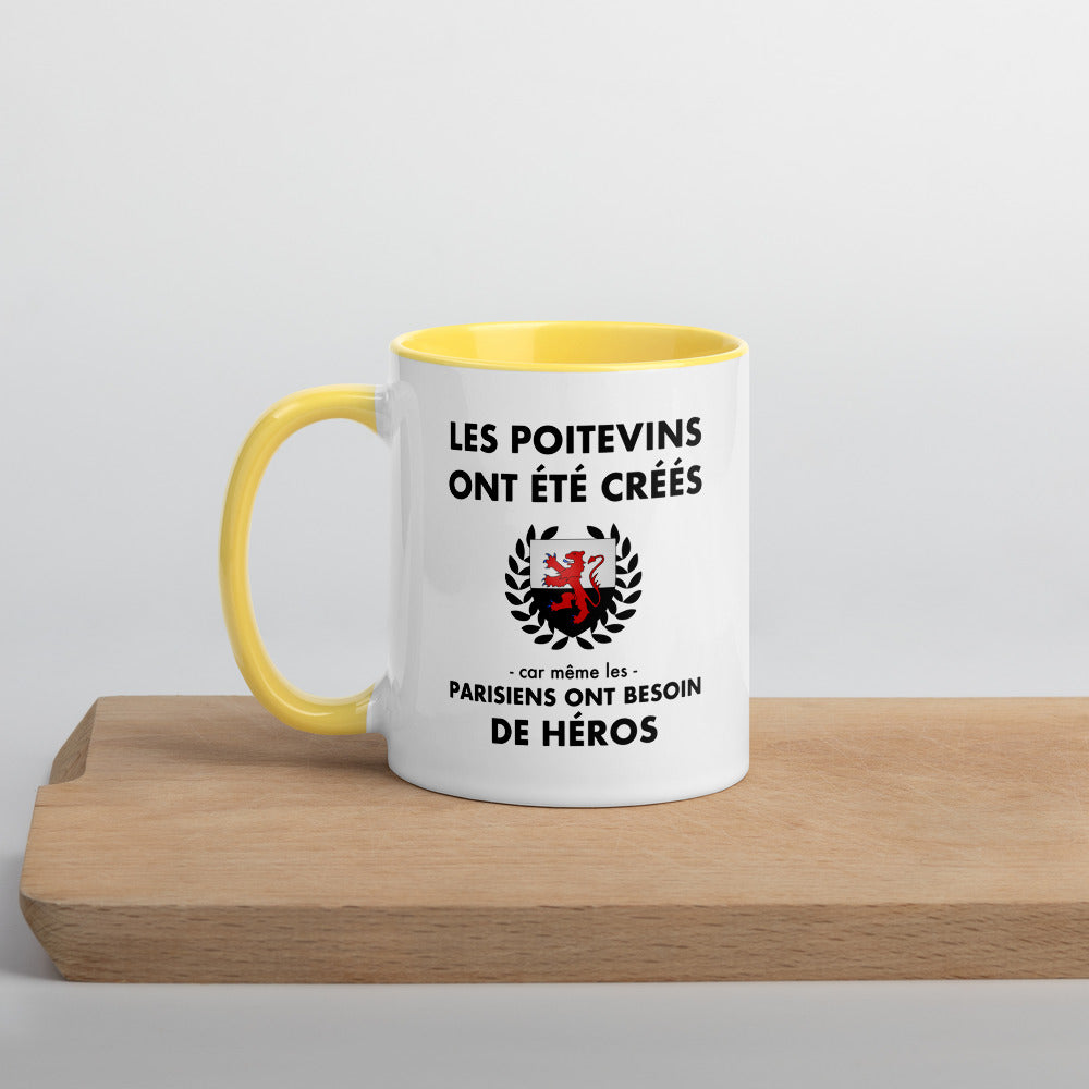 Tasse mug jaune Les Poitevins ont été créés