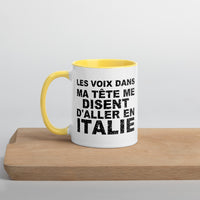 Thumbnail for Les voix dans ma tête me disent d'aller en Italie - Mug 11 oz