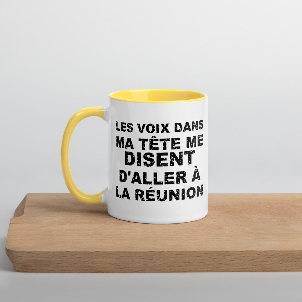 Les voix dans ma tête me disent d'aller à la Réunion - Mug 11 oz