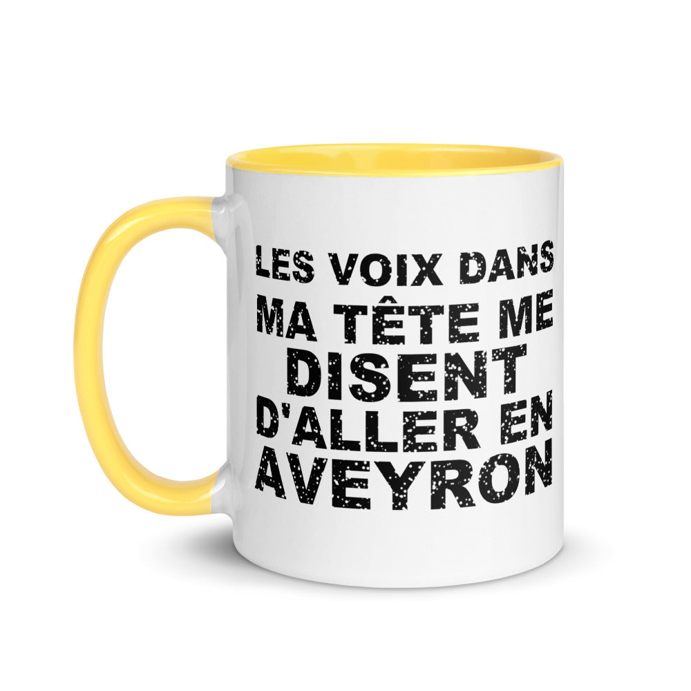 Les voix dans ma tête me disent d'aller en Aveyron - Mug 11 oz