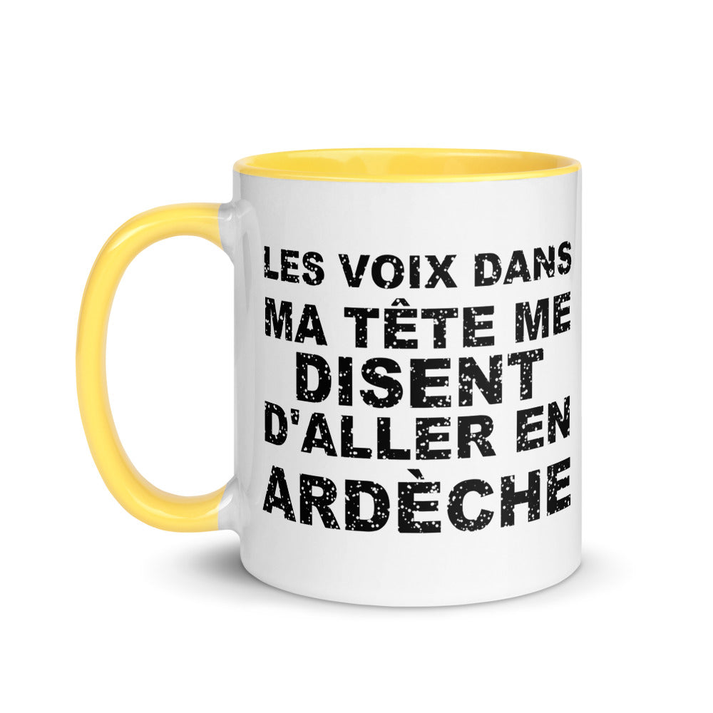 Les voix dans ma tête me disent d'aller en Ardèche - Mug 11 oz