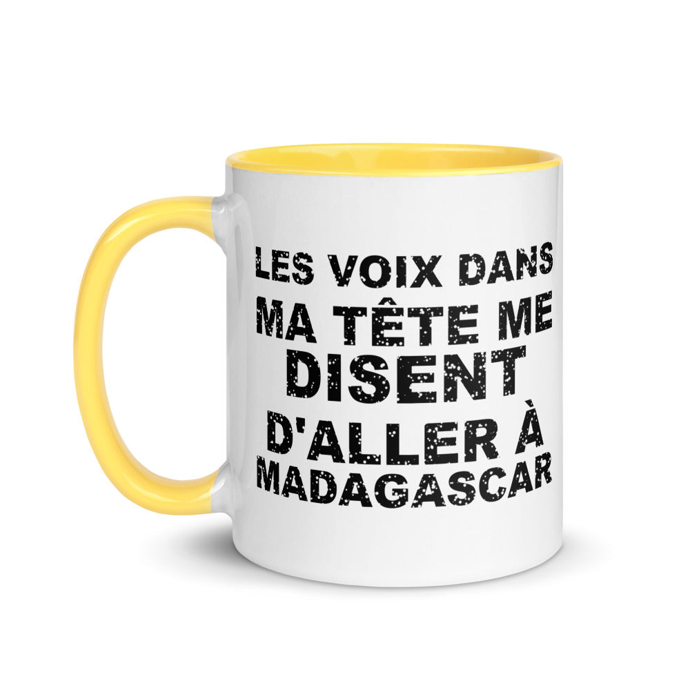 Les voix dans ma tête me disent d'aller à Madagascar - Mug 11 oz