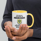 Mug à Intérieur Coloré - Cadeau humour Ardèche