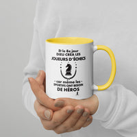 Thumbnail for Mug échecs jaune dos - Design humoristique du 8e jour