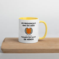 Thumbnail for Les Provençaux ont été créés car même les Parisiens ont besoin de héros - Tasse mug jaune 11 oz - Provence