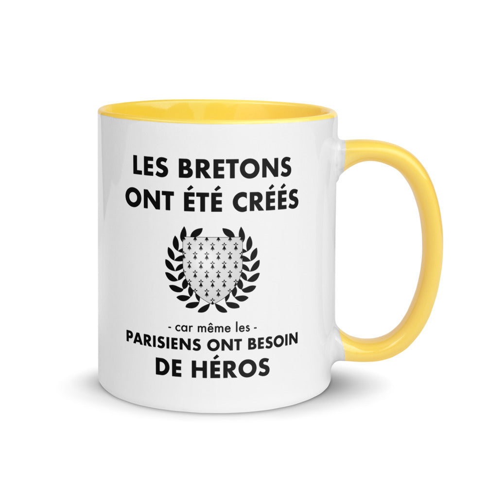 Tasse mug jaune Les Bretons ont été créés