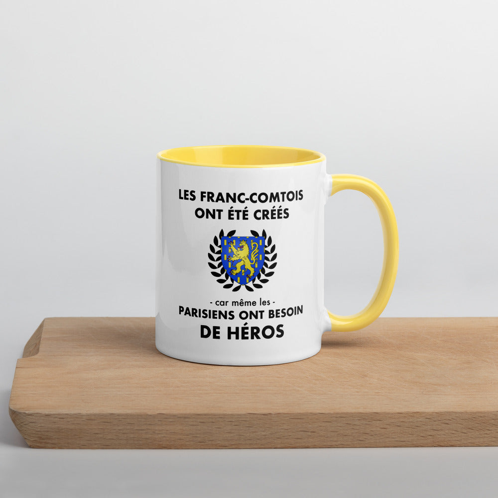 Tasse mug jaune Les Franc-Comtois ont été créés