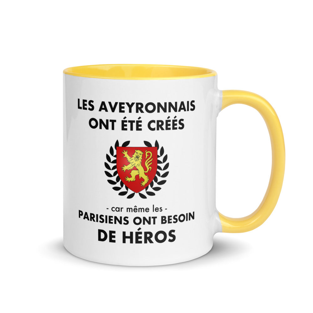 Tasse mug jaune Les Aveyronnais ont été créés